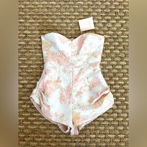 Nana Jaqueline NWT $445 Floral One Piece Romper, Size M